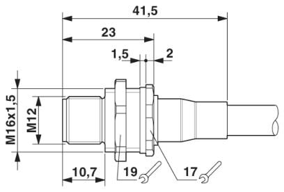 Phoenix contact 1419412 SACCBP-MS-5CON-M16/2,0-PUR SCO Встраиваемые разъемы