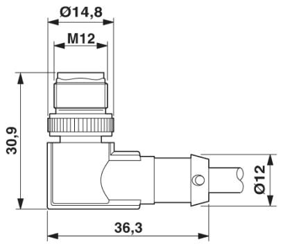 Phoenix contact 1522846 SAC-8P-M12MR/10,0-PUR SH Кабель для датчика / исполнительного элемента