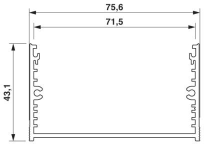 Phoenix contact 2200970 UM-ALU 4 AU75 L990 Компоненты корпуса