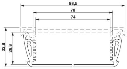 Phoenix contact 2200892 HC-ALU 6-78 PROFILE 100 Корпус для электроники