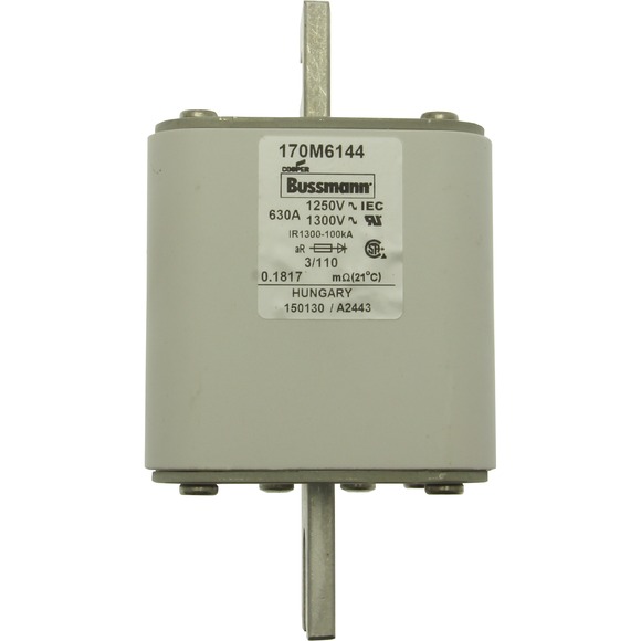 170M6144 Быстрый предохранитель 630A 1250V 3/110 AR CU