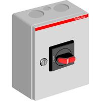 ABB 1SCA022613R4720 Рубильник в боксе OTR25T6M до 25А(АС23) 6-полюсный, 1НО доп. контакт, перфорация 4х32.5+2x16.5