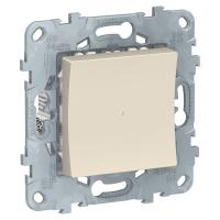Schneider Electric NU551544 UNICA NEW LED СВЕТОРЕГУЛЯТОР Wiser нажимной, универсальный 7-200Вт, бежевый