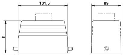 Phoenix contact 1460337 HC-B 48-TFL-96/O1STM50G Корпус