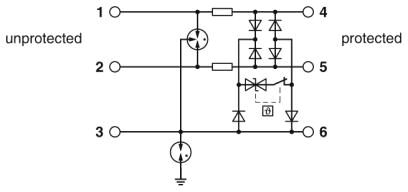 1065314 Phoenix contact TTC-6P-3-HF-F-12DC-PT-I Устройство защиты от перенапряжений