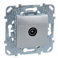 Schneider Electric MGU5.464.30ZD UNICA TOP РОЗЕТКА TV, оконечная, АЛЮМИНИЙ