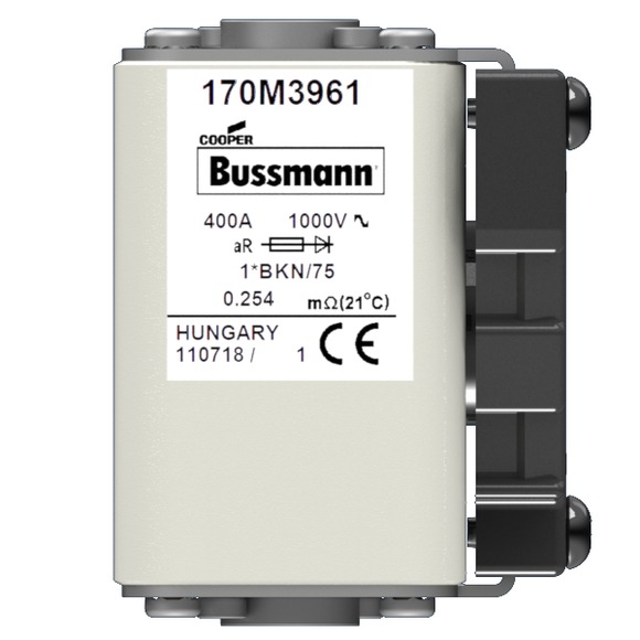 170M3961 Быстрый предохранитель 400A 1000V 1*BKN/75 AR