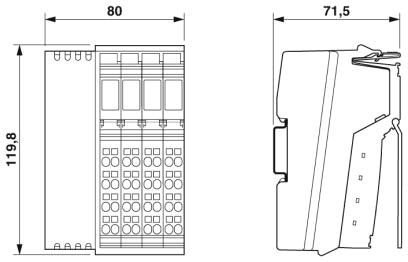 Phoenix contact 2692322 IL PB BK DI8 DO4/EF-PAC Устройство сопряжения с шиной