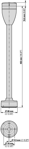 171458 Базовый модуль;быстрый монтаж;алюминиевая труба 400 мм (SL7-FMS-400)
