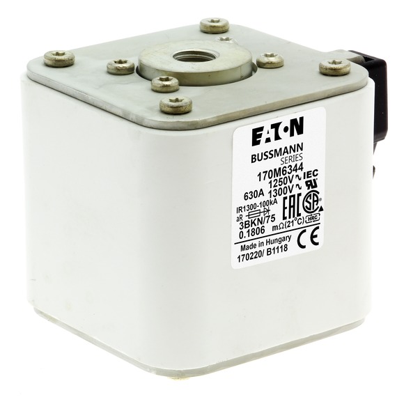 170M6344 Быстрый предохранитель 630A 1250V 3BKN/75 AR CU