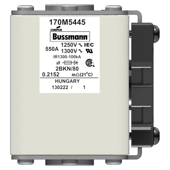 170M5445 Быстрый предохранитель 550A 1250V 2BKN/80 AR