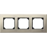 Schneider Electric MTN403305 MERTEN M-Elegance РАМКА металлическая 3 поста, ТИТАН, SM