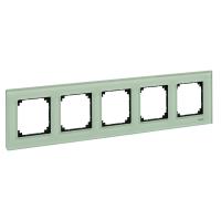 Schneider Electric MTN404504 MERTEN M-Elegance РАМКА стеклянная 5 постов, ИЗУМРУД, SM
