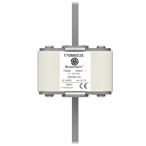 170M6073 Быстрый предохранитель 500A 3000V AC 3TN/260 AR