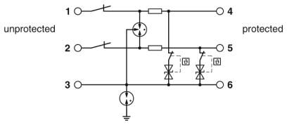 Phoenix contact 2906767 TTC-6-2X1-F-M-24DC-UT-I Устройство защиты от перенапряжений
