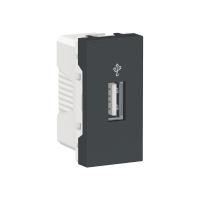 Schneider Electric NU342954 UNICA MODULAR USB-КОННЕКТОР, 1 модуль, антрацит