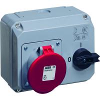 ABB 2CMA167715R1000 Розетка с выключателем и механической блокировкой 263MHS6, 63A, 2P+E, IP44, 6ч