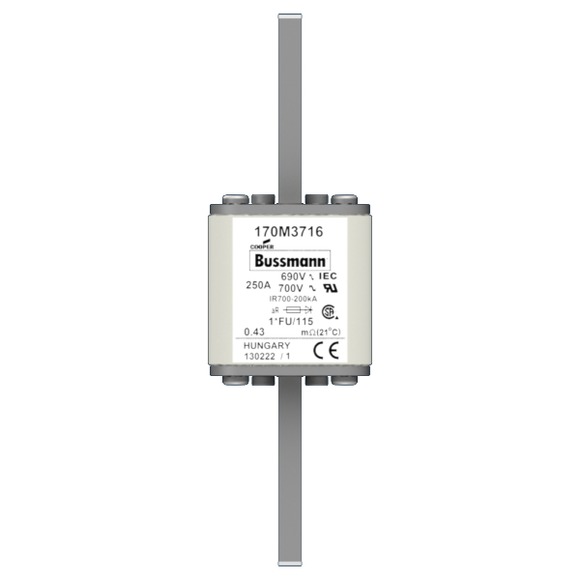 170M3716 Быстрый предохранитель 250A 690V 1*FU/115 AR UC
