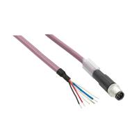 Schneider Electric TCSXCNDFNX25V Кабель для соед. питания ИП-ТМ7, прямой М8 Female-без разъема, 25м