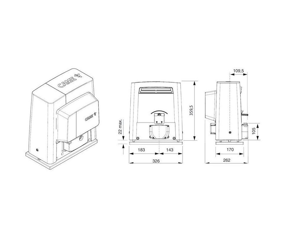 CAME BKS22AGS (801MS-0100)