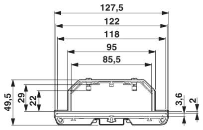 Phoenix contact 2914576 UM122-PROFIL 100CM Корпус для электроники