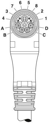 Phoenix contact 1622230 K-8E-OE/2,0-H00/M23FK-C5-S Кабельный штекер, пластиковая заливка