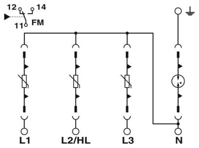 Phoenix contact 2910360 VAL-US-120/65/3+1-FM Устройство защиты от перенапряжений, тип 1/2