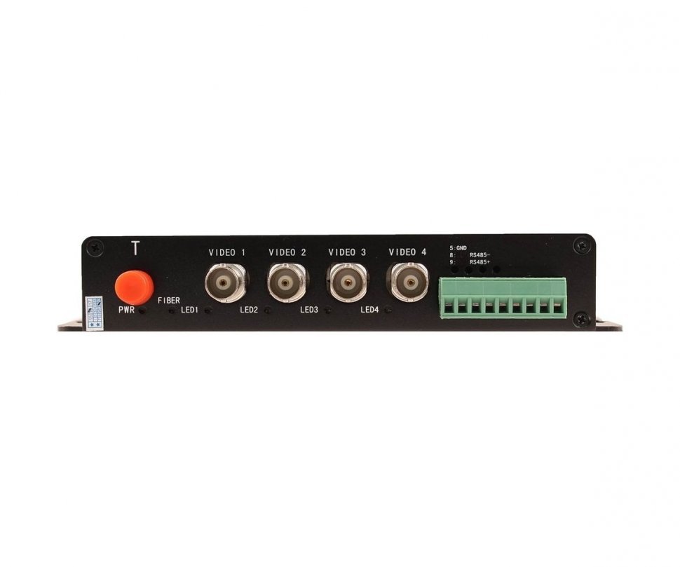 SC&T SF42S5T/HD оптический передатчик 4 каналов видео HDCVI/HDTVI/AHD/CVBS