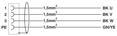 Phoenix contact 1619300 K-3E - OE/010-B00/M17 F8 Кабельный штекер, пластиковая заливка