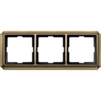 Schneider Electric MTN483343 MERTEN Antique РАМКА 3 поста, АНТИЧНАЯ ЛАТУНЬ, SD