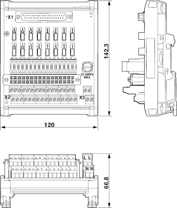 Phoenix contact 2906190 UM-D37M/DS/FU/DI120V/C3/L IM C Интерфейсный модуль