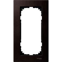 Schneider Electric MTN4058-3471 MERTEN M-Elegance РАМКА деревянная 2 поста б/перегородки, ВЕНГЕ, SM