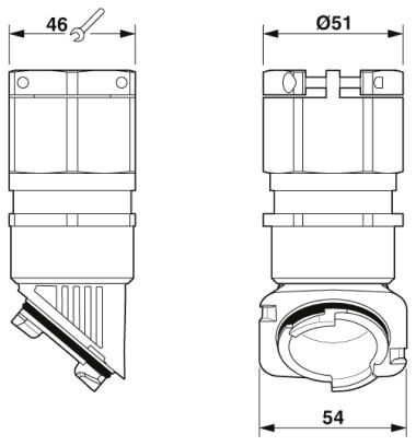 Phoenix contact 1414659 HC-B-GTRS-M40-ER-AL Кабельный ввод
