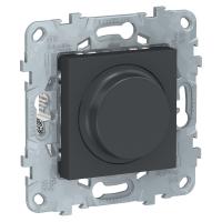 Schneider Electric NU551654 UNICA NEW LED СВЕТОРЕГУЛЯТОР Wiser повор-наж, универсальный 7-200Вт, антрацит