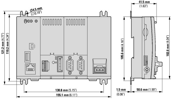 167851 Компактный ПЛК, подключение к SmartWire-DT (XC-152-E6-11)