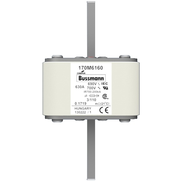 170M6160 Быстрый предохранитель 630A 690V 3/110 AR UC