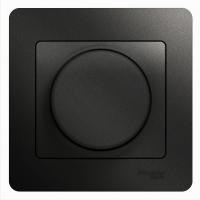 Schneider Electric GSL000737 GLOSSA СВЕТОРЕГУЛЯТОР (диммер) LED, RC, 630Вт/ВА, в сборе, АНТРАЦИТ