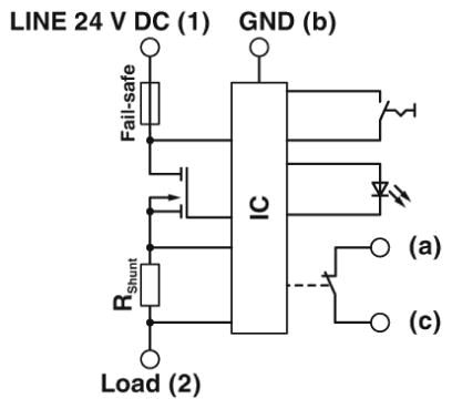 Phoenix contact 2800916 CB E1 24DC/2A NC P Электронный защитный выключатель