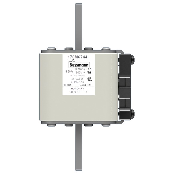 170M6744 Быстрый предохранитель 630A 1250V 3FKE/115 AR CU