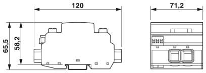 Phoenix contact 2906292 VAL-MB-T1/T2 600DC-PV/2+V-FM Молниеотвод / разрядник для защиты от импульсных перенапряжений типа 1/2