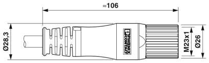 Phoenix contact 1619249 K-12 - OE/010-E00/M23 F8-N2 Кабельный штекер, пластиковая заливка