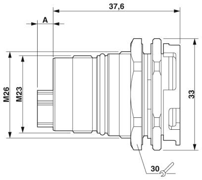 Phoenix contact 1627205 SH-8EPC58AH000S Аппаратн. соединитель, задняя стенка