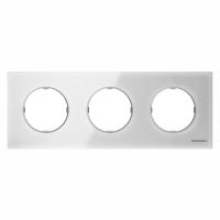 ABB 2CLA867300A3001 Рамка 3-постовая, серия SKY Moon, цвет стекло белое