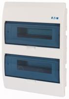 280356 EATON/MOELLER BC-U-2/24-ECO Компактный щит встроенного исполнения, 2 ряда, 24 модуля, прозрачная дверь, пластик (арт.280356)