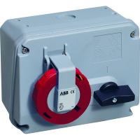ABB 2CMA167865R1000 Розетка с выключателем и механической блокировкой 432MHS6W, 32A, 3P+N+E, IP67, 6ч