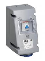 ABB 2CMA168283R1000 Розетка с УЗО 232RPR6, 32А, 2Р+Е, IP44, 6ч