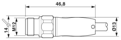 Phoenix contact 1413143 SAC-5P-M12MS/10,0-600/M12FS HD Кабель для датчика / исполнительного элемента