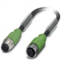 Phoenix contact 1508132 SAC-4P-M12MS/10,0-PUR/M12FS SH Кабель для датчика / исполнительного элемента