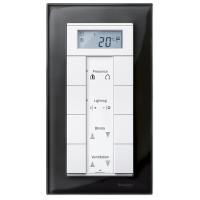 Schneider Electric MTN404803 MERTEN M-Elegance РАМКА стеклянная 2 поста б/перегородки, ЧЕРНЫЙ ОНИКС, SM