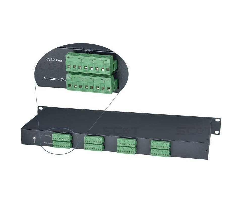 SC&T SP016HDT устройство грозозащиты цепей видео HDCVI/HDTVI/AHD на 16 каналов